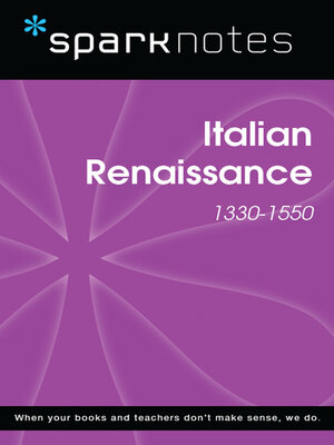 cover image of Italian Renaissance (1330-1550) (SparkNotes History Note)